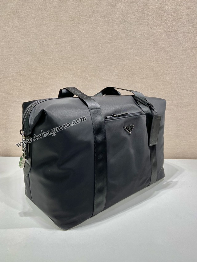 Prada專櫃新款經典旅行包 2VC796 普拉達塗琺瑯三角形金屬徽標手提男包 csp1068